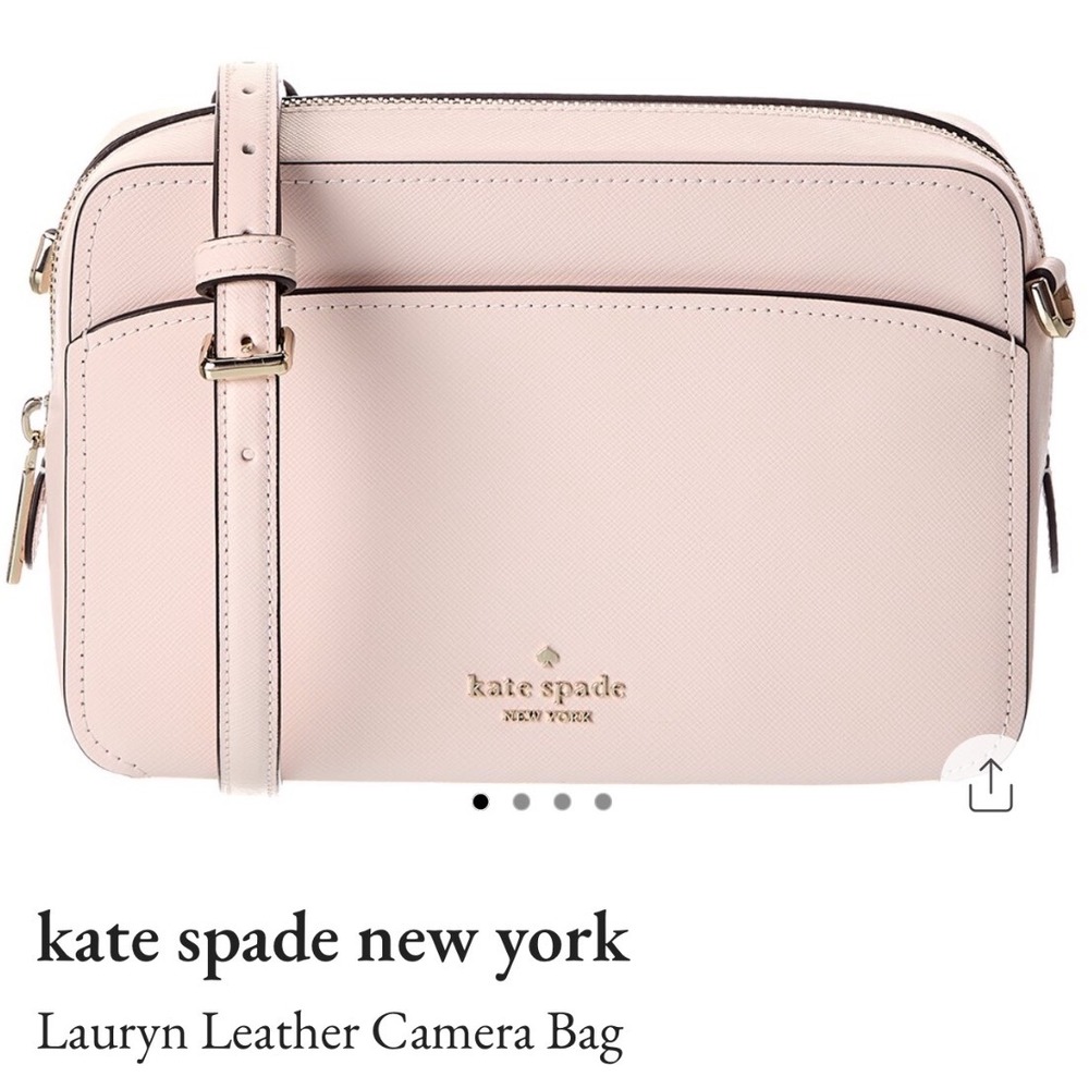 Kate Spade Lauryn‎ Saffiano Leather Camera Bag Powdered S Pink WKRU7064